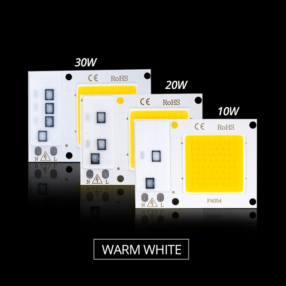 2 Pezzi Lampada LED Chip COB 220V 10W 20W 30W 50W Smart IC Non Necessita Driver Lampadina LED 3W 5W 7W 9W per Illuminazione Proiettore