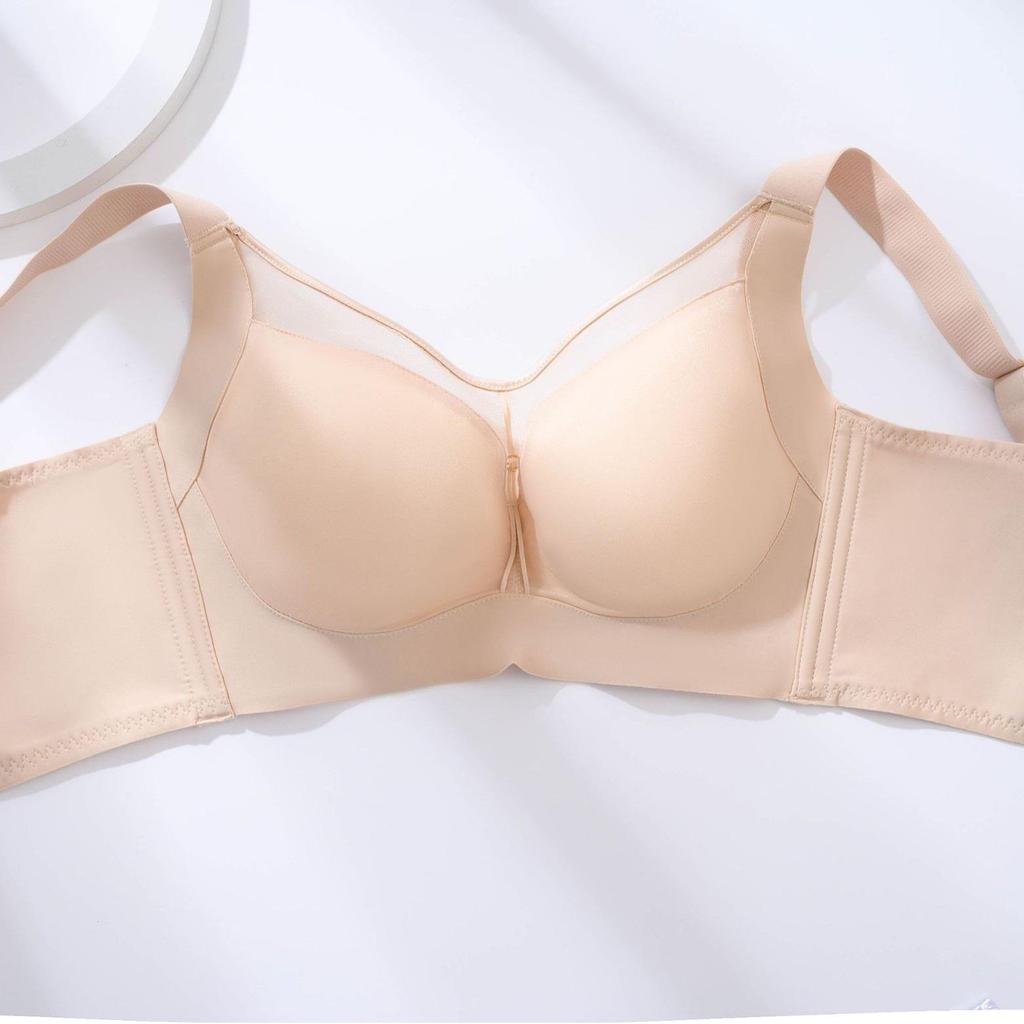 Wire-Free Plus Size Ultra-Thin Bra - Large Cup, Side Support, Anti-Sagging, Massage Cup, Push-Up Lingerie