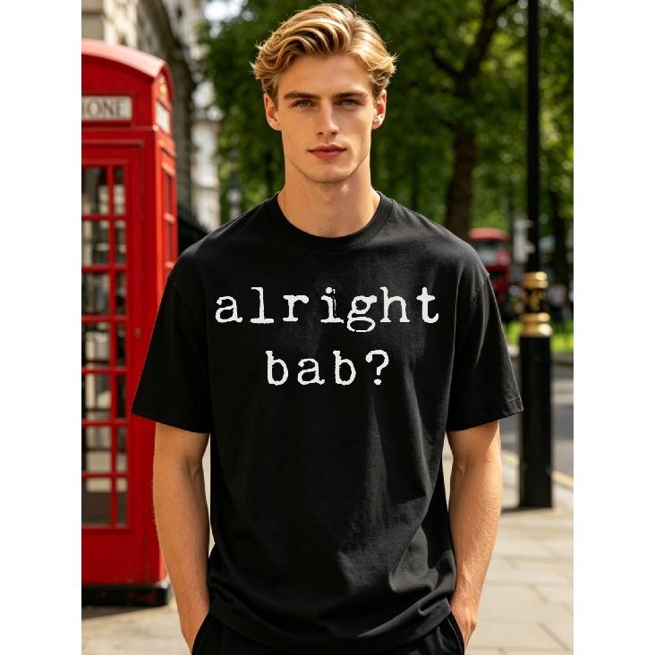 Birmingham Alright Bab Funny T-ShirtWest Midlands Slang Tee Birmingham UK Gift Brummie Humor Shirt Cosmic Dynamic S чёрный