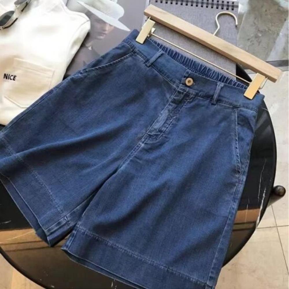 Navava Np398 Women Casual Wide Fit Denim Shorts