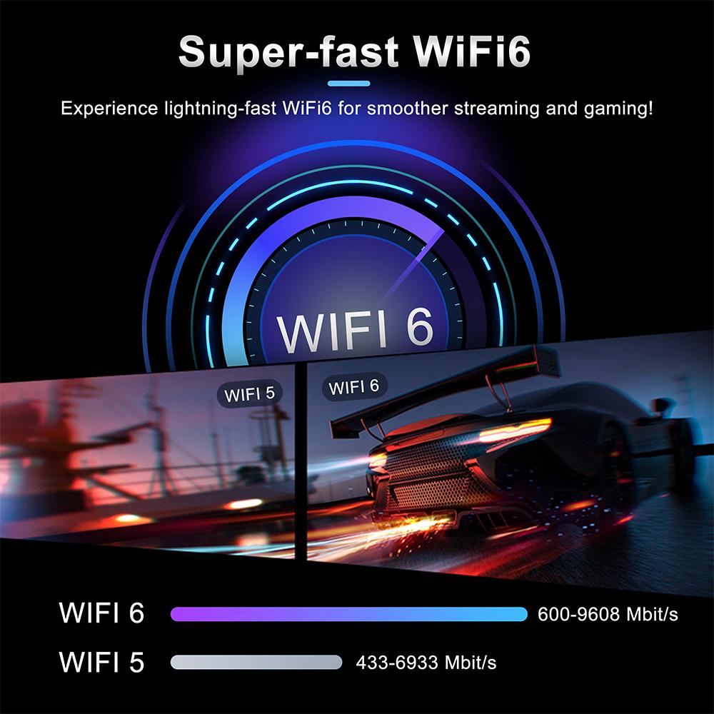 DQ06 ATV Mini TV Stick Android 12 Allwinner H618 Quad Core Soporte Video 8K Wifi6 BT5.0 Smart TV Box