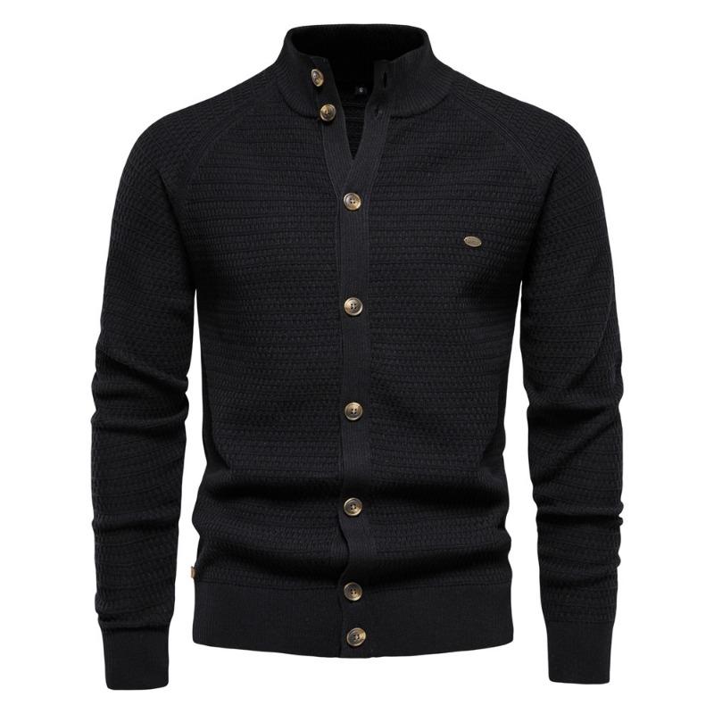 Men’s Business Casual Zip-Up Knit Sweater