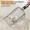 Pet Cleaning Tool Metal Aluminum Alloy Cat Litter Scoop Stainless Steel Durable Handle Pet Poop Shovel