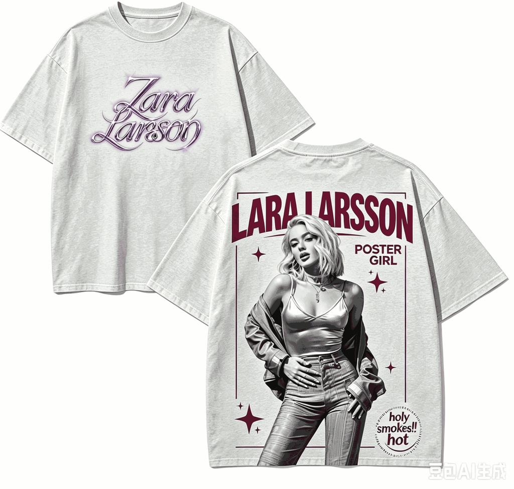 Zara Larsson Gift T-shirt Men Women Harajuku Oversized Unisex Short Sleeve Streetwear High Quality Couples Hot Product Comfortable