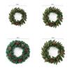 Plush Pvc 11.8-23.6in Christmas Wreath Home Decoration Xmas Gift