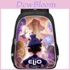 Elio Dual Layer 16in Backpack Geometric Print Oxford Fabric School Bag For Students Kids Daily Use