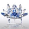 Blue Crystal Lotus Decorative Ornament (80mm)