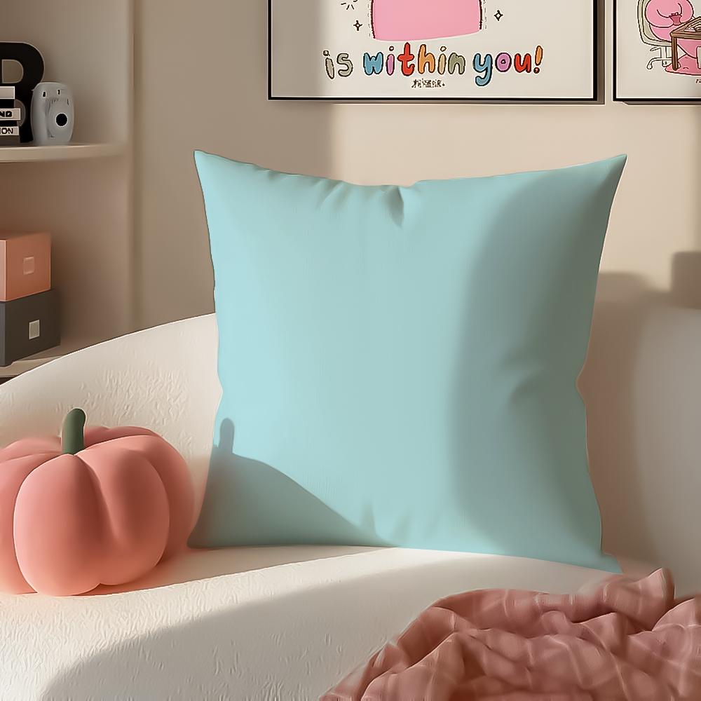 Bright Cheerful Ar Candy Color Cushion Cover Pillowcase Short Plush Invisible zipper Room Sofa Cushion Cover