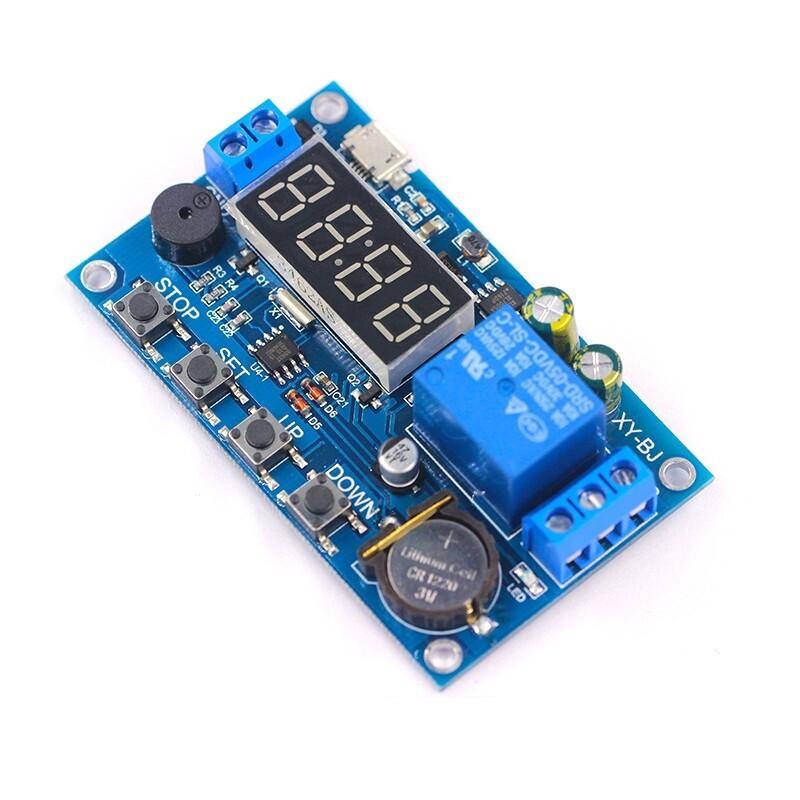 DC 5V LED Digital Real-time Relay Module Clock Control Switch Delay Timer Controller Board With Buzzer Alarm 12V 24V 48V 60V
