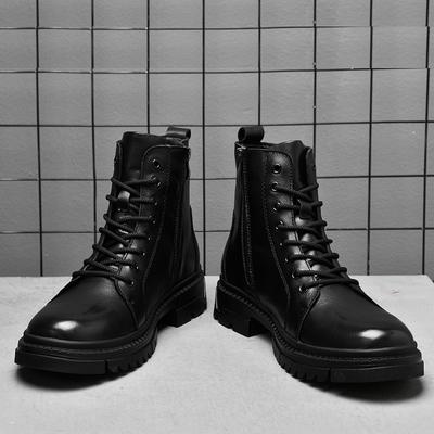 Black Martin Boots Men 'S High -Top Martin Shoes New Full Leather Boots Men 'S Shoes Snow Boots Men 'S Work Shoes