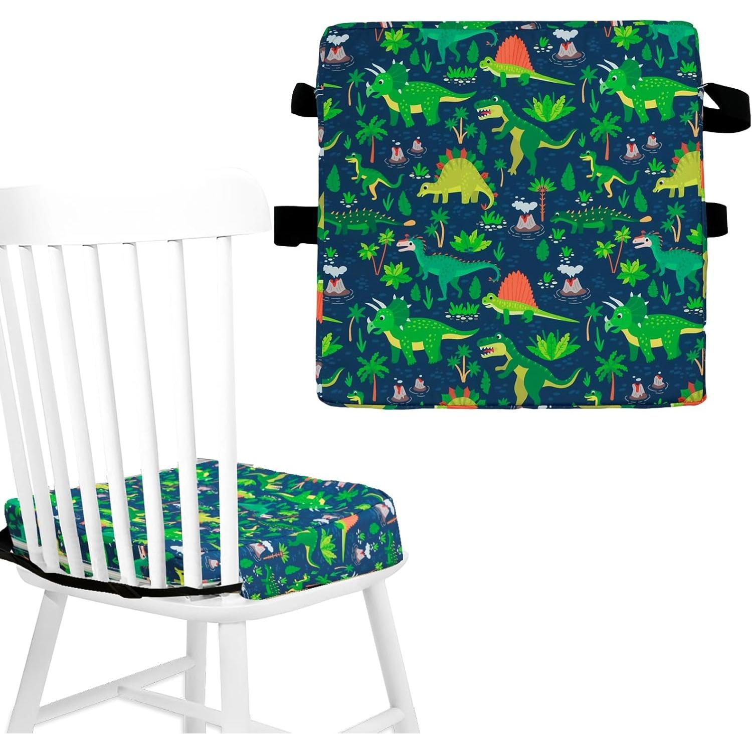 

Toddler Booster Seat for Dining Table, Kids Booster Seat for Kitchen Chair with Adjustable Straps and Non-Slip Bottom, Detachable Washable Increasing синий