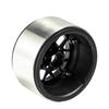 RC Car Inch Upgraded Beadlock Wheel Hub Rim Internal Beadlock For 90018 Wraith RC Car 7 2.2 No. (4 Pieces, Black)