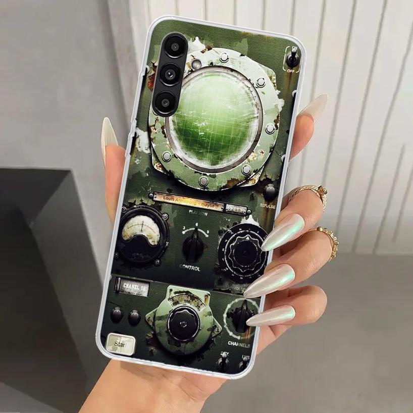 Aviation Aeroplane Helicopter Cockpit Instrument Phone Case for Samsung Galaxy A16 A26 A36 A56 A15 A25 A35 A55 A14 A24 A34 A54 A