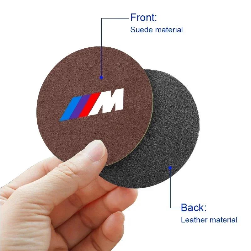 Piele intoarsă Antiderapant Izolație Pad pentru Pahar cu Apă Suport Decorativ pentru Pahar cu Apă Pentru BMW M E46 E90 E60 F10 F30 F20 E39 E36 X5 E70 F25 F15