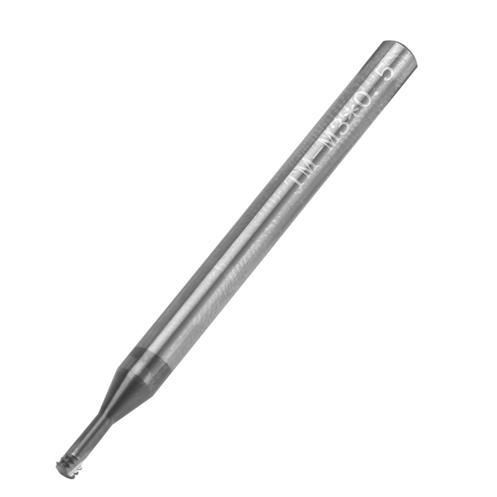 

Резьбовая фреза 3 зуба метрическая 60 градусов вольфрамовая сталь ручной инструмент с ЧПУ M3x0.5xD4x50