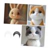 SEWOART 2 Pack Fake Cat Whiskers, Faux Animal Whiskers for Needle Felting Crafts, DIY Accessories, Realistic Details