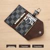 Unisex Plaid Key Bag with Lock and Trendy Design 6105