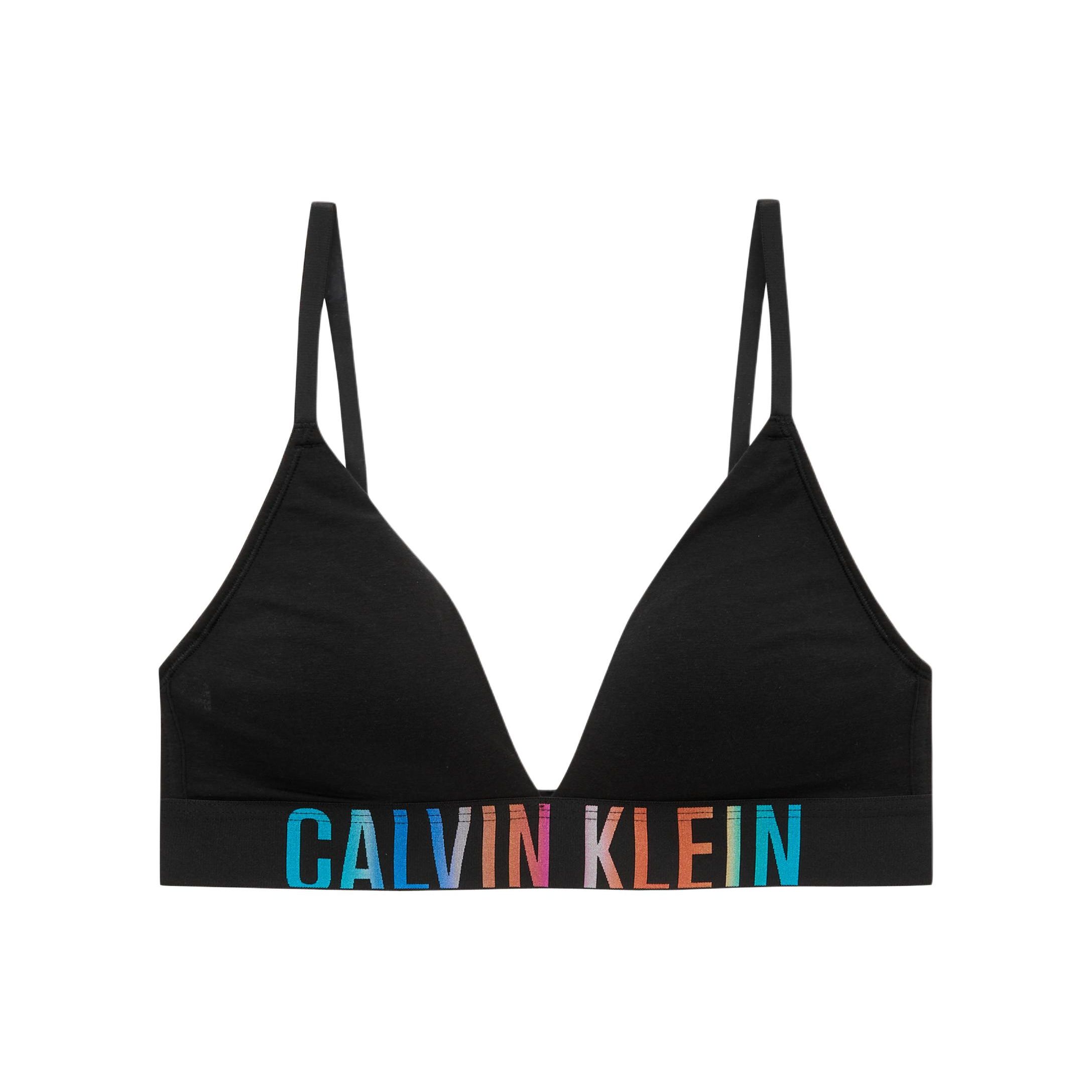 

Calvin Klein Minimalist Comfortable Casual Bra Women underwear Black QF7830-UB1 L