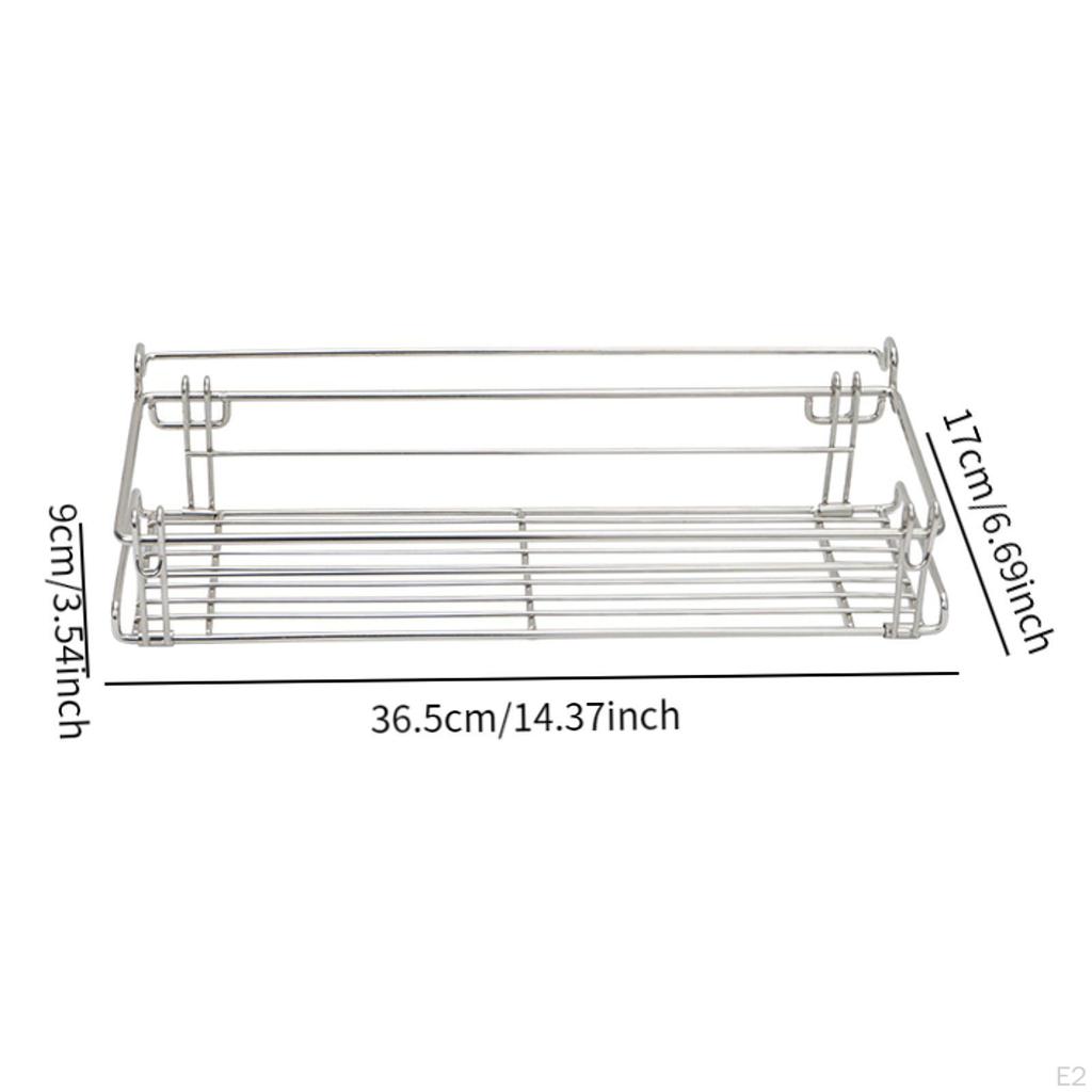 Table Side Basket Storage Rack Organizer Expansion Attachment Folding Accessories for