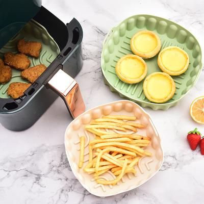 Velká vzduchová fritéza Silikonový košový tác Obnovitelný čtvercová fritéza Gril Pečicí forma Vložka do kuchyně Příslušenství na vaření