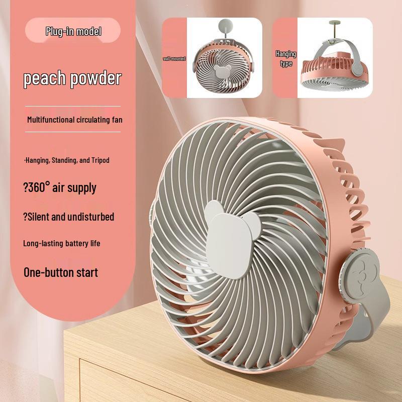 Mini Portable Rechargeable Clip Fan - Low Noise for Kitchen, Desk, Dorm & Outdoor Use 3000mAh