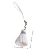 Cute Cartoon Flocking Simulated Badminton Keychain Cartoon Kawaii Pendant Key Chain Phone Strap Bag Charms Jewelry Accessories