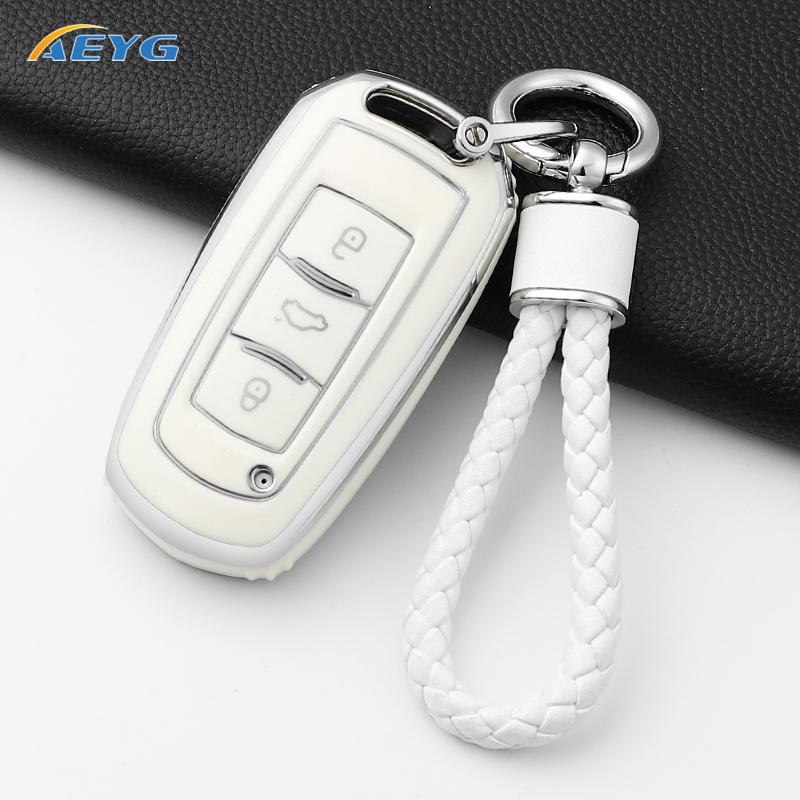 Tpu Car Key Case Cover For Geely Emgrand 7 Gx3 Atlas Gs Nl3 Gili Emgrand 7 Ex7 Gt Gc9 Protected Shell Fob Accessories