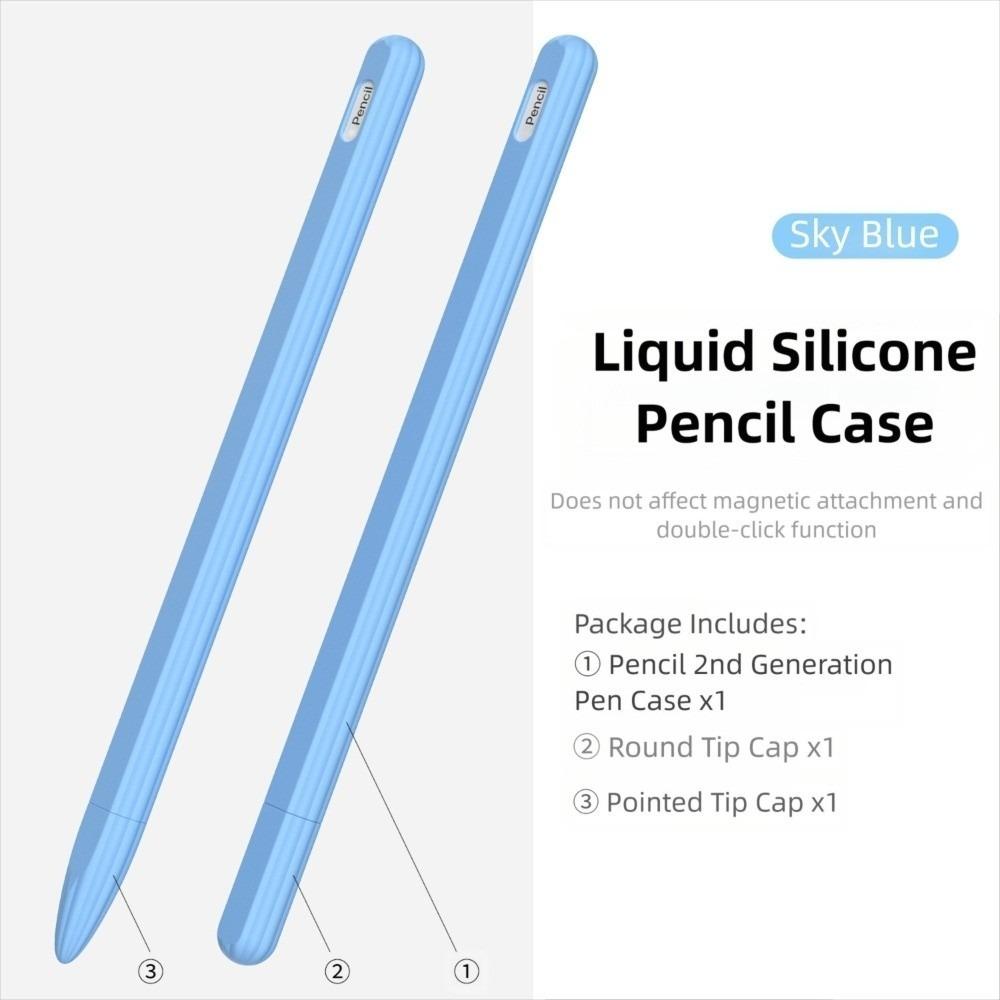 Custodia in Silicone per Matita Tablet Antiurto Antiscivolo Custodia per Stylus Ergonomica Colorata Copri Penna Touch Screen per Apple Pencil Pro/2