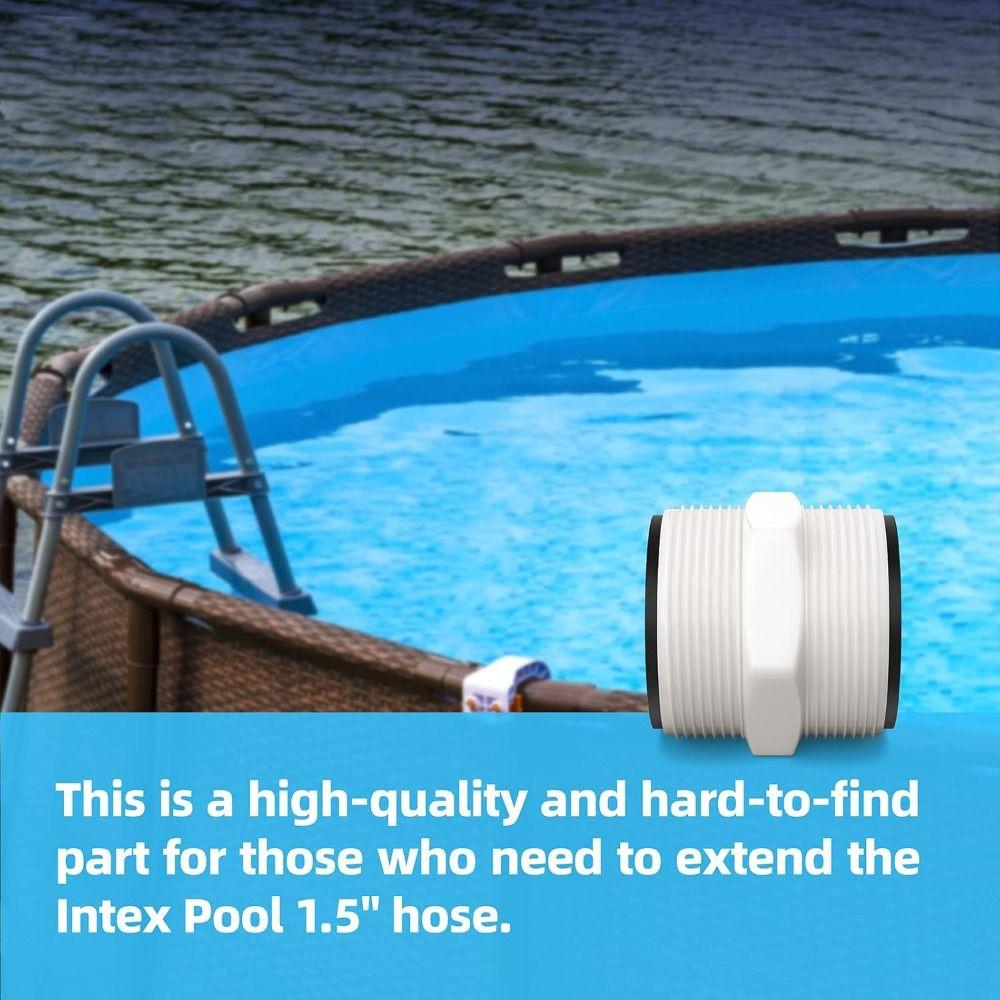1.5-Inch Pool Hose Connector Adapter PVC Dual Outlet Control For Colemans