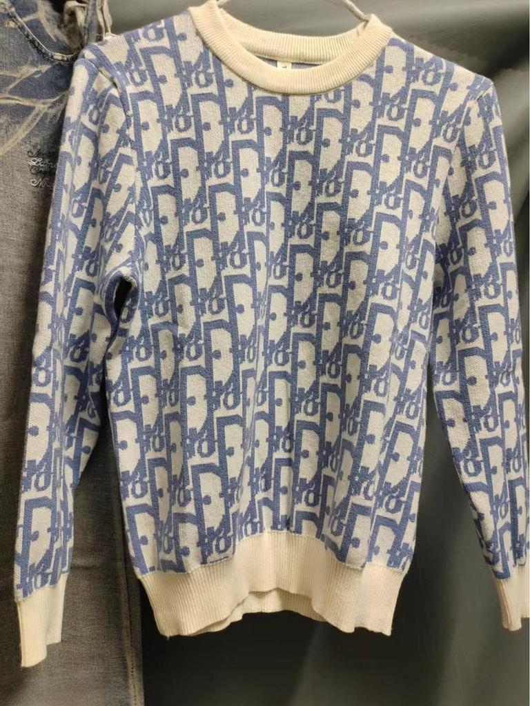 Unisex Lässiges Strickoberteil mit durchgehendem Buchstabenlogo - Herbst/Winter Trend