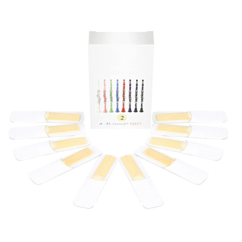 

10 шт. Bb Кларнет Язычки Нет. 2 Нет. 2.5 Нет. 3 Тенор Альт Риды Профессиональные аксессуары для духовых инструментов