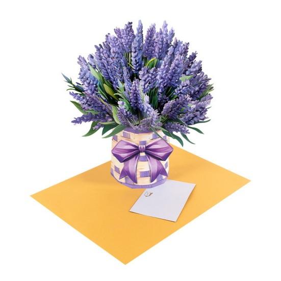 

Paper Flower Pop Up Cards 3D Flower Bouquet Greeting Card with Envelope