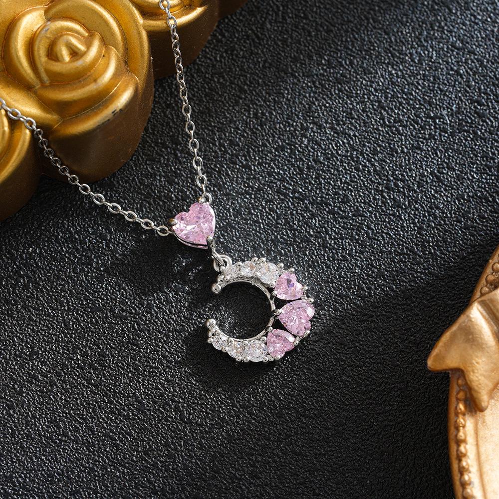 Korean Style Star Moon Diamond Clavicle Necklace - Trendy Women's Jewelry