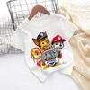 Paw Patrols Baby TShirt Girls  Boys Clothes Cartoon Anime Chase Skye Figure Printed Toddler Tops Summer Clothes Gift