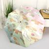 1pc Kuruomi Umbrella Portable Folding Umbrella Iron Frame Hole Bone Structure Outdoor Home Umbrella