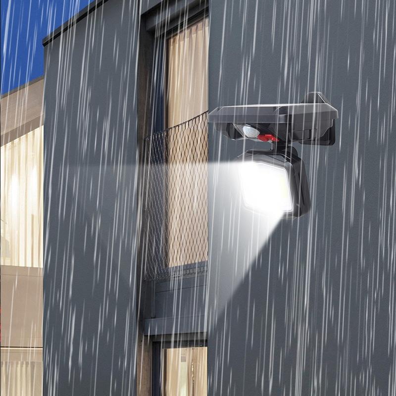 Outdoor Courtyard Solar Wall Lamp, Street Lamp, Outdoor Human Body Sensing Wall Lamp, IP65 Waterproof Three Level Mode