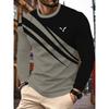 Men's fashion casual round neck long sleeves