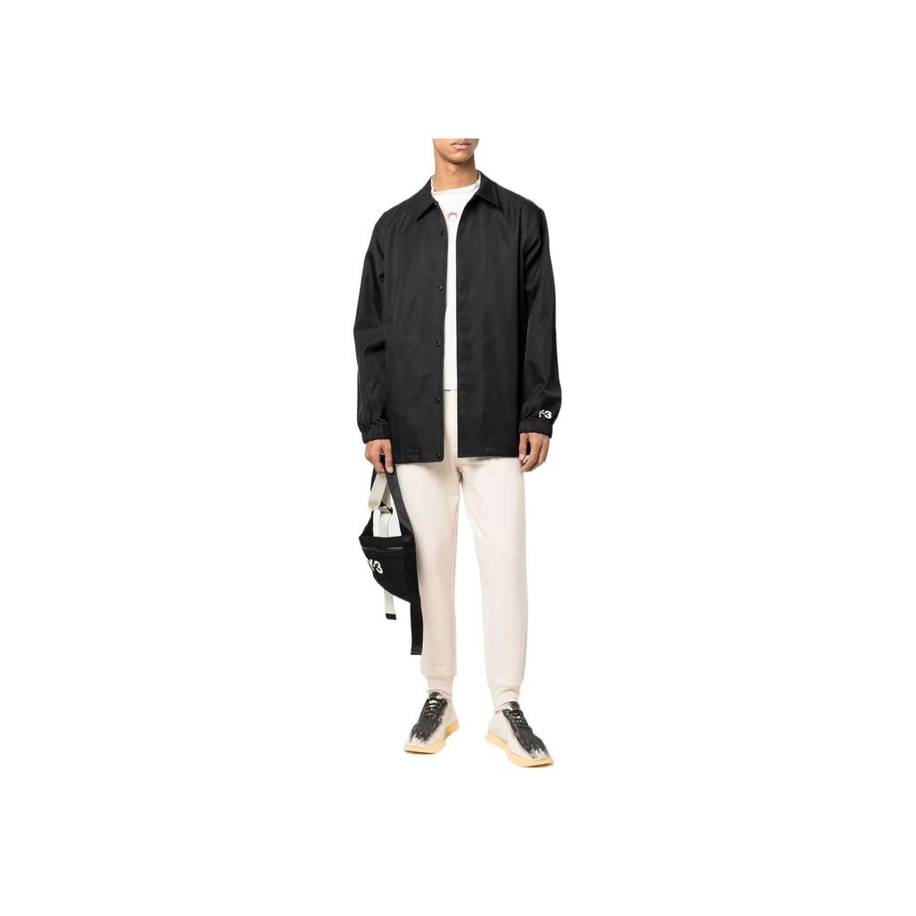 Y-3 Ss22 Solid Color Single-Breasted Long Sleeve Jacket Men Jacket Black HG6069