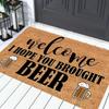 VIKAMA Fun Slogan Beer Festival Welcome Doormat Durable Non Slip Indoor Outdoor Entrance Floor Mat Home Decor Rug