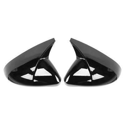 Pair Rearview Mirror Cover Cap Protector Housing Horn Style Fit for MK7 MK7.5 GTD R 2013 2020Black