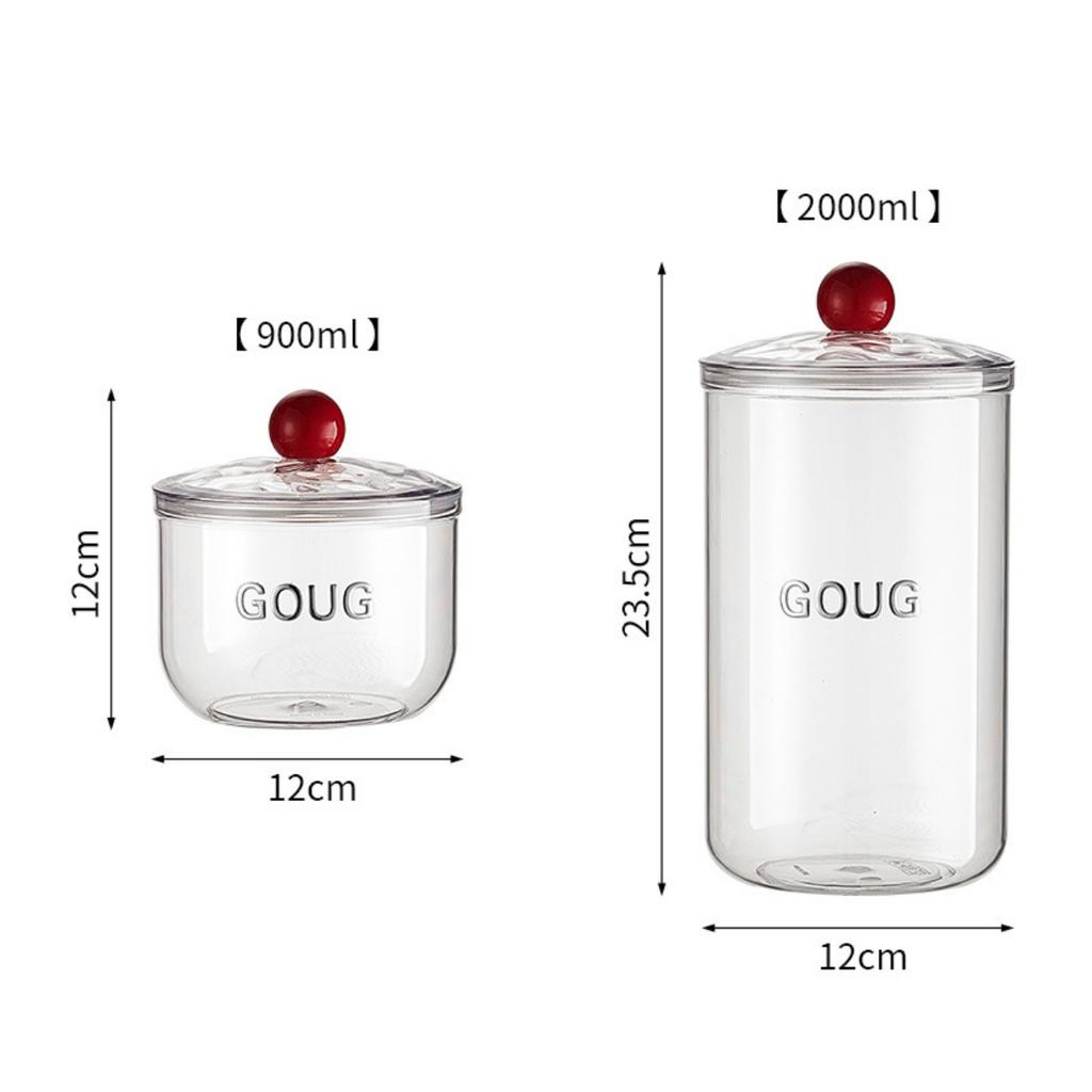 Transparent Storage Box Food Grade Organizer Protective Water-proof Dust-proof Kitchen Accessories Spice Snacks Nuts Container