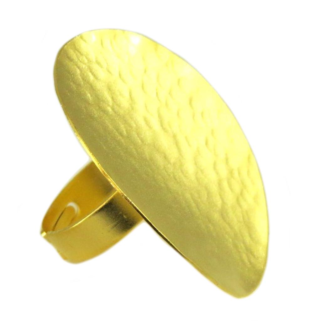 Les Trésors De Lily [Q7848] - Bague artisanale 'Athena' doré  - 40 mm