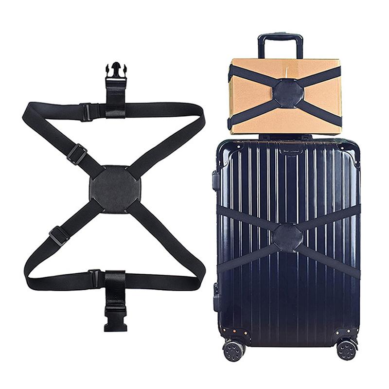 Popruh na zavazadla Elastický Nastavitelný Pás na kufr Pásková páska Popruh na upevnění zavazadel Bezpečný Pás proti krádeži Pro cestování