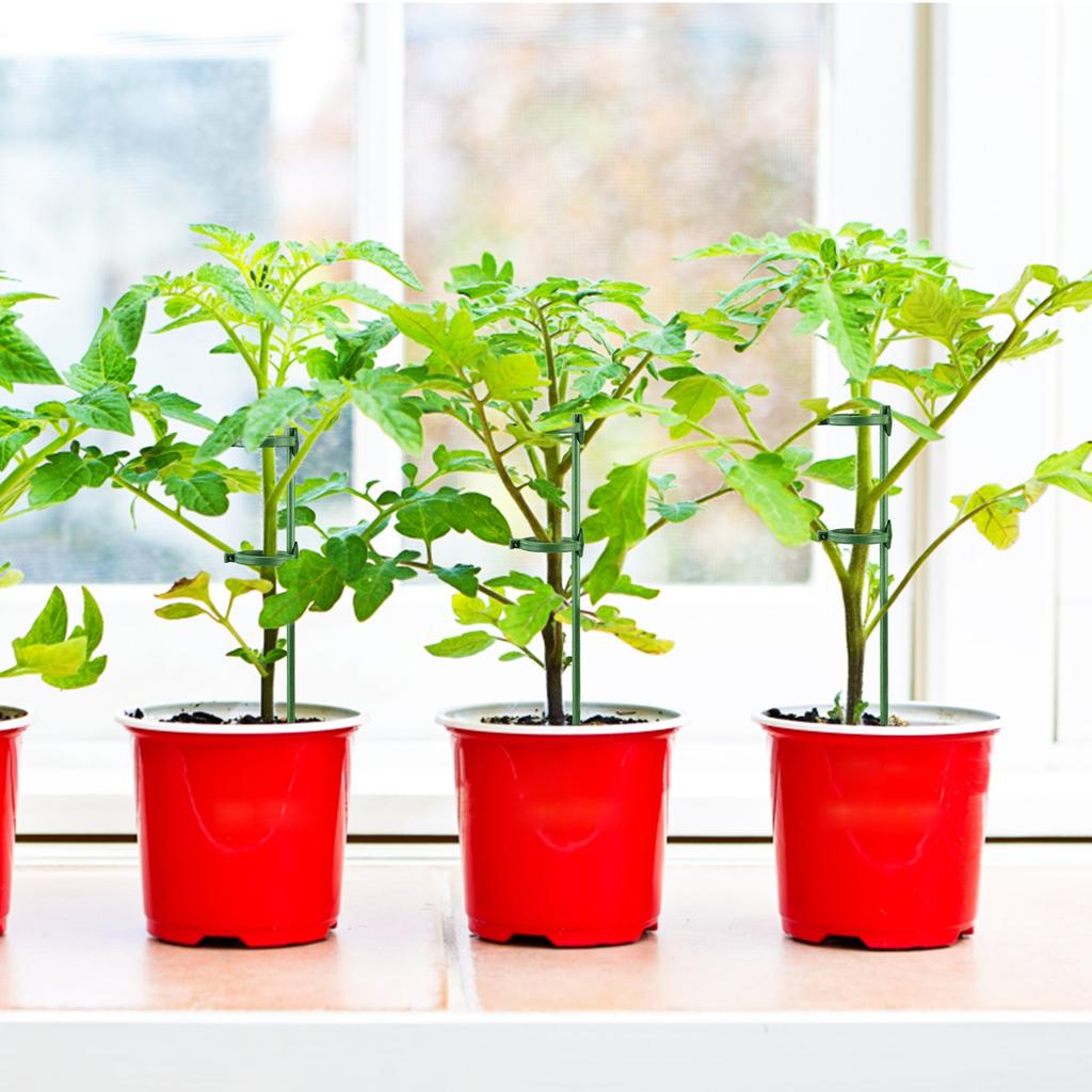 Plant Stakes 40cm/15.7in Collapse Prevention Garden Plant Stem Support Stakes for Orchids Tomatoes