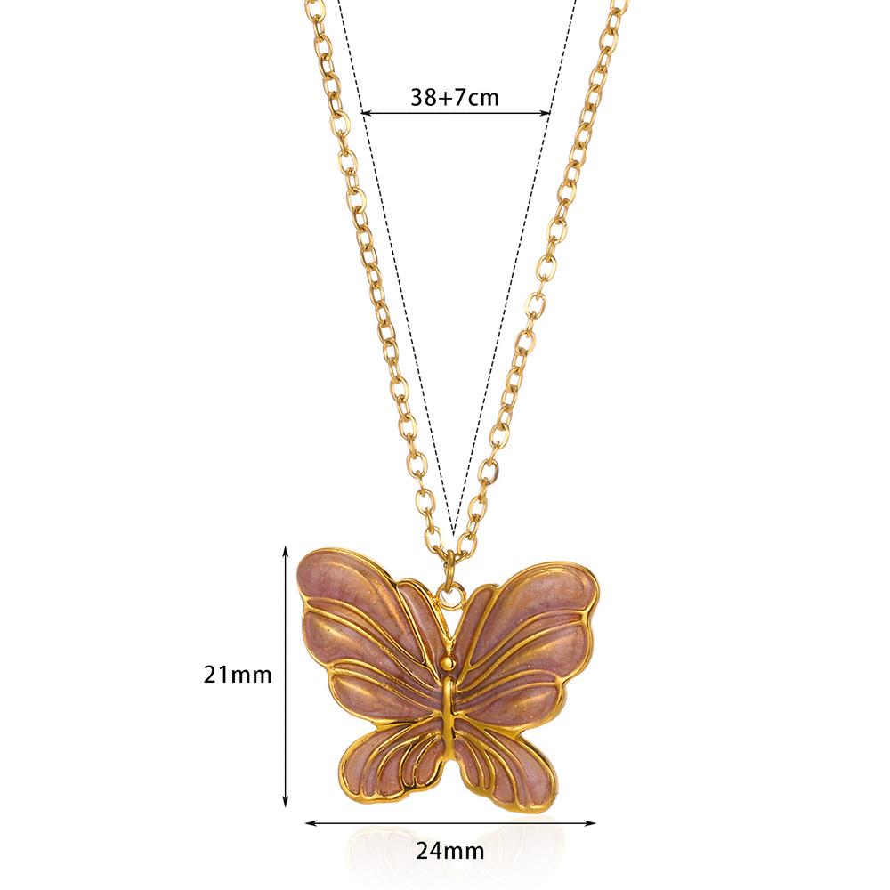 

Gold Color Stainless Steel Necklaces For Women Dragonfly Pendants Choker Fashion Vintage Insect Jewelry Accessories Gift Collier GOLD