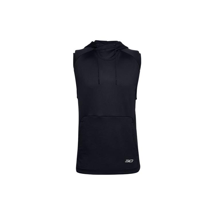 Under Armour Curry Sleeveless Hoodie Black Men s 1356995-001 S