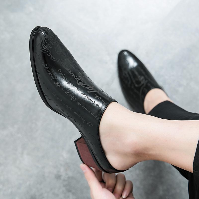 Men Formal Oxford Shoes Casual Business Office Party Loafers Men's High Heels Shoes Classic Men Shoe PU Leather Dress Shoes