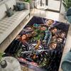 Supernatural TV Show Print Flannel Area Rug Non‑Slip Soft Floor Mat For Sofa Bedroom Game Room Living Room Home Decor Gift