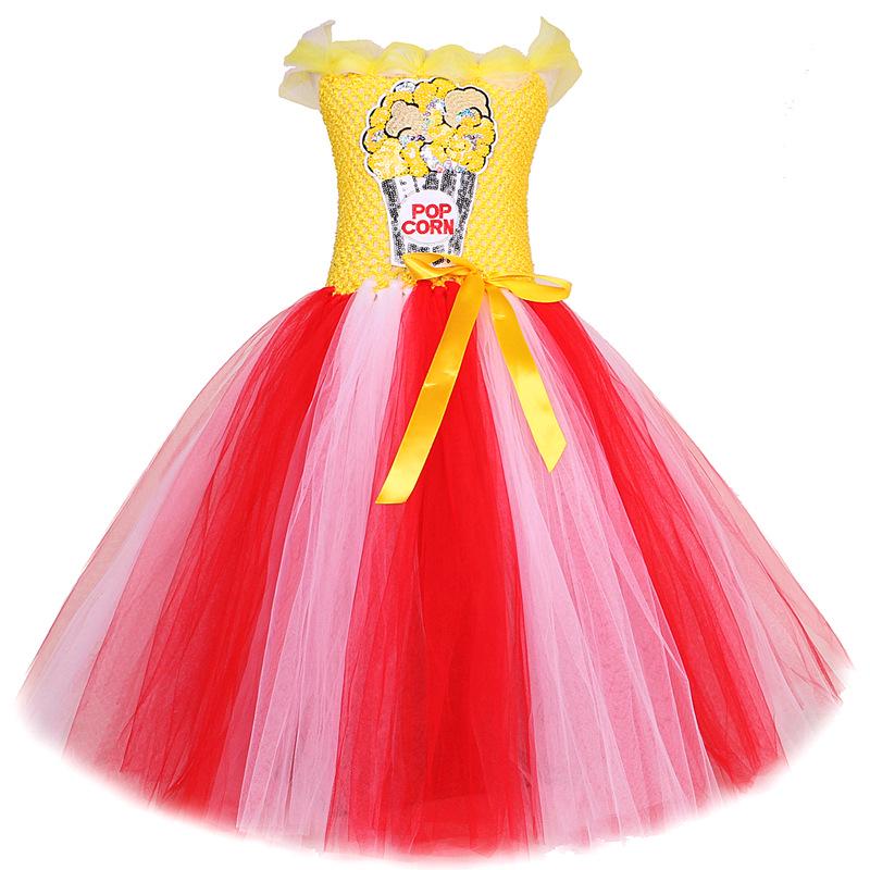 Sequin Popcorn Mesh Princess Dress with Big Bow for Girls 2-3Y (80-90cm)