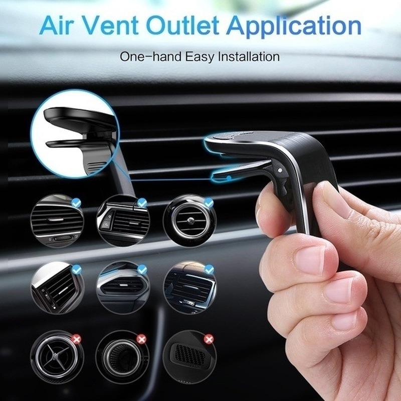 Metal Magnetic Car Phone Holder Mini Air Vent Clip Mount Magnet Mobile Stand For iPhone XS Max Xiaomi Smartphones In Car